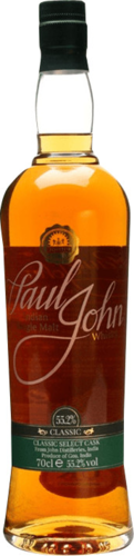 Paul John Classic Select Cask Indian Single Malt Whisky - 55,2% Vol. - 0,7 ltr.
