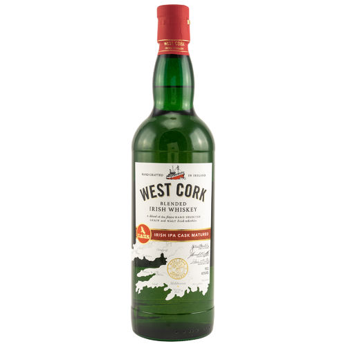 West Cork Irish IPA Cask Irish Blended Whiskey - 40,0% Vol. - 0,7 ltr.