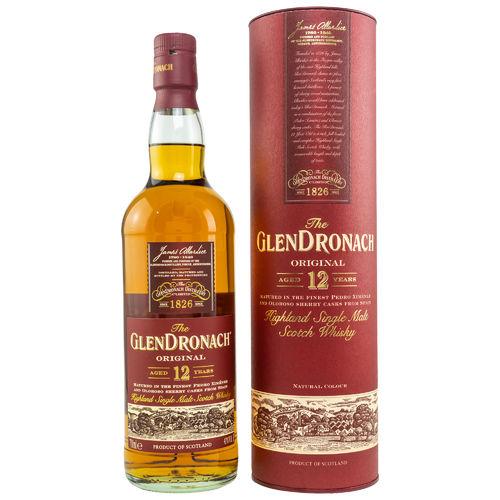 Glendronach Original Highland Single Malt Whisky - 12 Jahre - 43,0% Vol. - 0,7 ltr.