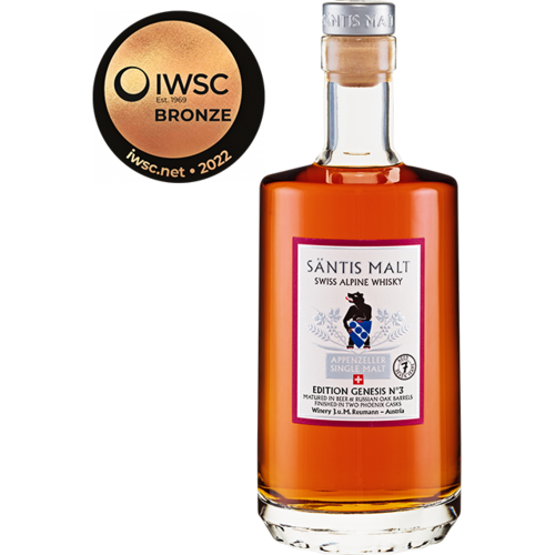 Säntis Malt Edition Genesis No. 3 Swiss Alpine Whisky - 42,6% Vol. - 0,5 ltr.