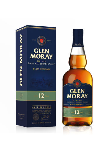 Glen Moray Speyside Single Malt Whisky - 12 Jahre - 40,0% Vol. - 0,7 ltr.