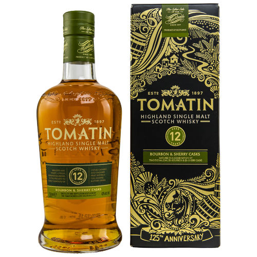 Tomatin Highland Single Malt Whisky - 12 Jahre - 43,0% Vol. - 0,7 ltr.