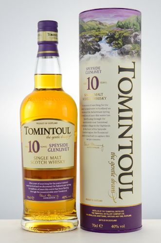 Tomintoul Speyside Single Malt Whisky - 10 Jahre - 40,0% Vol. - 0,7 ltr.