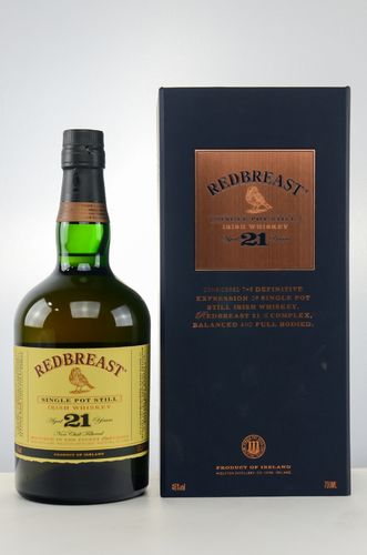 Redbreast Single Pot Still Irish Whiskey - 21 Jahre - 46,0% Vol. - 0,7 ltr.