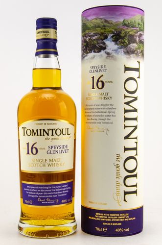 Tomintoul Speyside Single Malt Whisky - 16 Jahre - 40,0% Vol. - 0,7 ltr.