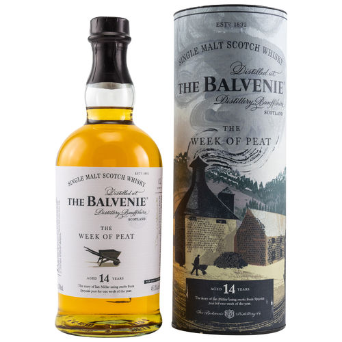 Balvenie The Week of Peat Speyside Single Malt Whisky - 14 Jahre - 48,3% - 0,7 ltr.