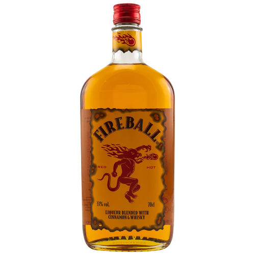 Fireball Cinnamon Whisky Liqueur - 33,0% Vol. - 0,7 ltr.
