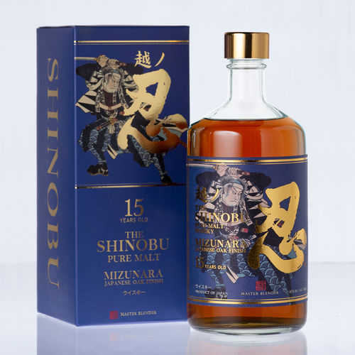 Shinobu Pure Malt Japanese Whisky - 15 Jahre - 43,0% Vol. - 0,7 ltr.