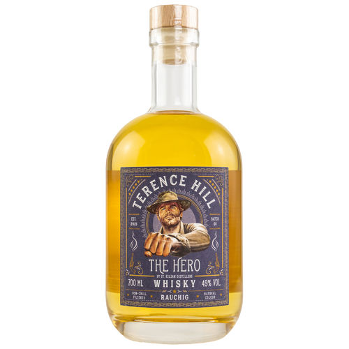 Terence Hill The Hero Rauchig German Single Malt Whisky - 49,0% Vol. - 0,7 ltr.