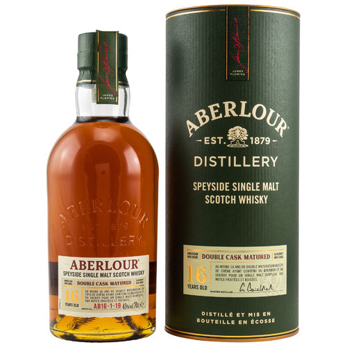 Aberlour Double Cask Speyside Single Malt Whisky - 16 Jahre - 43,0% Vol. - 0,7 ltr.