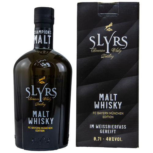 SLYRS CHAMPIONS MALT - FC Bayern München Edition Bavarian Single Malt Whisky - 40,0% Vol. - 0,7 ltr.