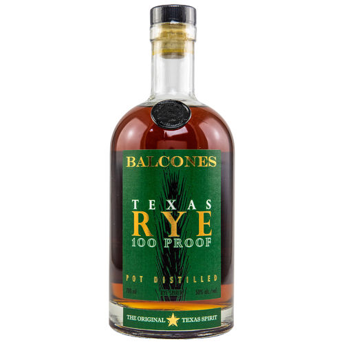 Balcones Texas Rye 100 Proof American Rye Whiskey - 50,0% Vol. - 0,7 ltr.