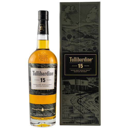Tullibardine Highland Single Malt Whisky - 15 Jahre - 43,0% Vol. - 0,7 ltr.