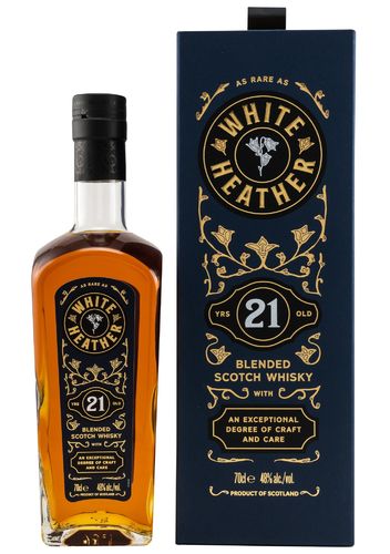 GlenAllachie White Heather Blended Scotch Whisky - 21 Jahre - 48,0% Vol. - 0,7 ltr.